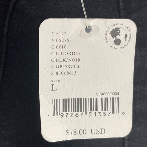 Free People We the Free Double Dutch Pull On Slit Pants, Black, Large - NWT - Picture 4 of 7